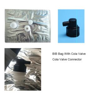 cola bag in box with connector